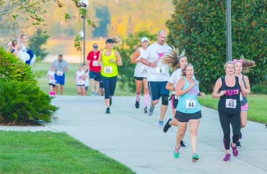 Runners in a marathon